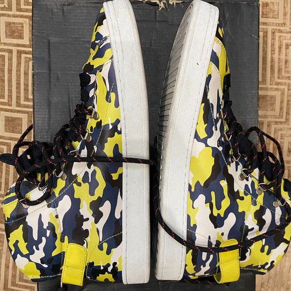 DOLCE&GABBANA - High-Top Sneaker - in neon yellow/black/white - MEN 10.5 (43.5) main image 5